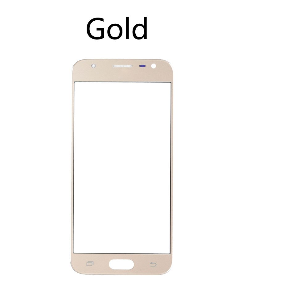 Pantalla táctil de 5,0 "J330 para Galaxy J3 , J330, J330F, SM-J330FN, SM-J330N/DS, LCD, frontal, lente exterior de cristal: Gold-No tool