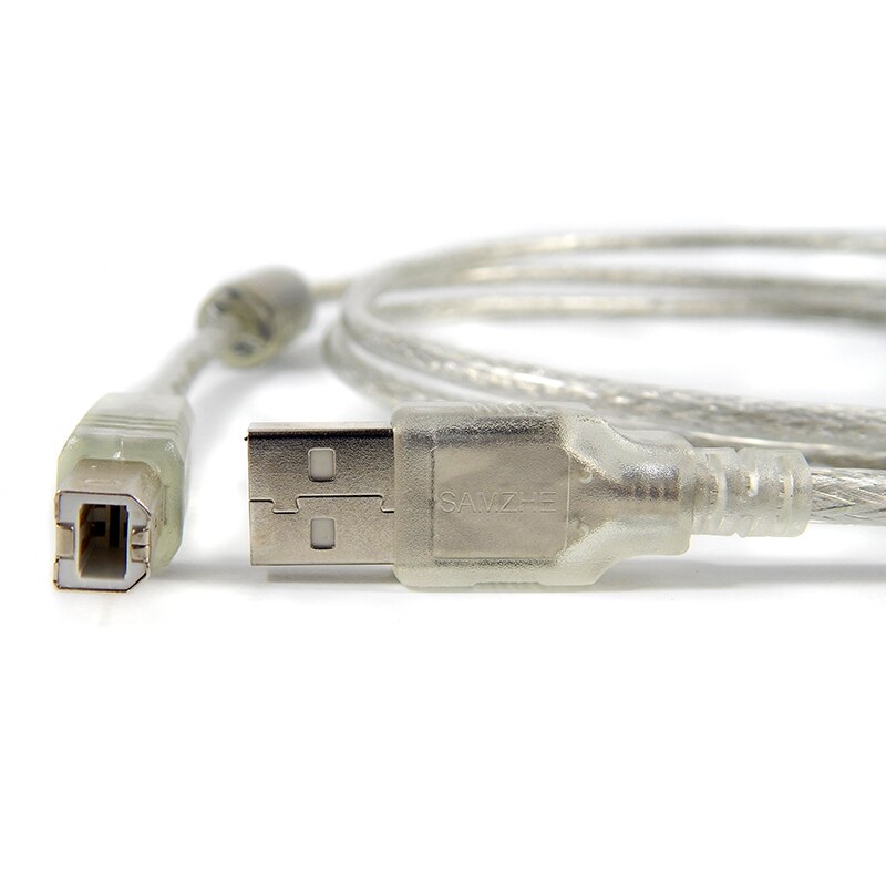 Hifi usb kabel til dac dk -415 usb print line usb 2.0 data wire dobbelt magnet ring til printer 1.5m