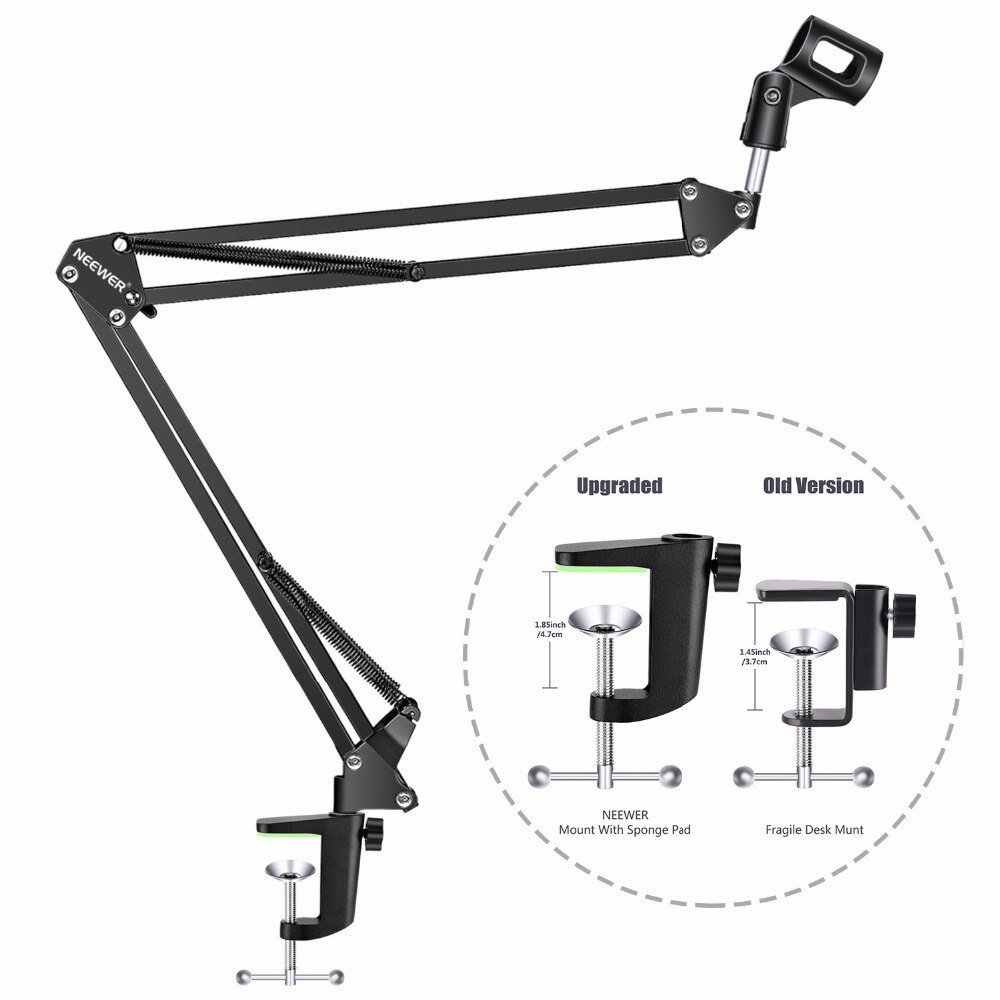 Neewer NW-700 Professionele Studio Omroep Opname Condensator Microfoon Kit met Microfoon stand en Shock Mount