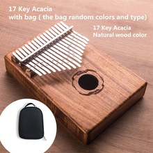 17 Key Kalimba African solid Mahogany Thumb Finger Piano Sanza 17 keys Solid Wood Kalimba Mbira Thumb