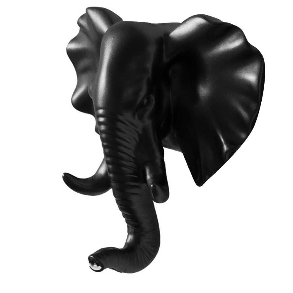 Perchero de pared con cabeza de ciervo, Perchero de ropa autoadhesivo sin marcar para animales, Perchero de exhibición para decoración del hogar, colgador de llaves de almacenamiento para pared: G298544