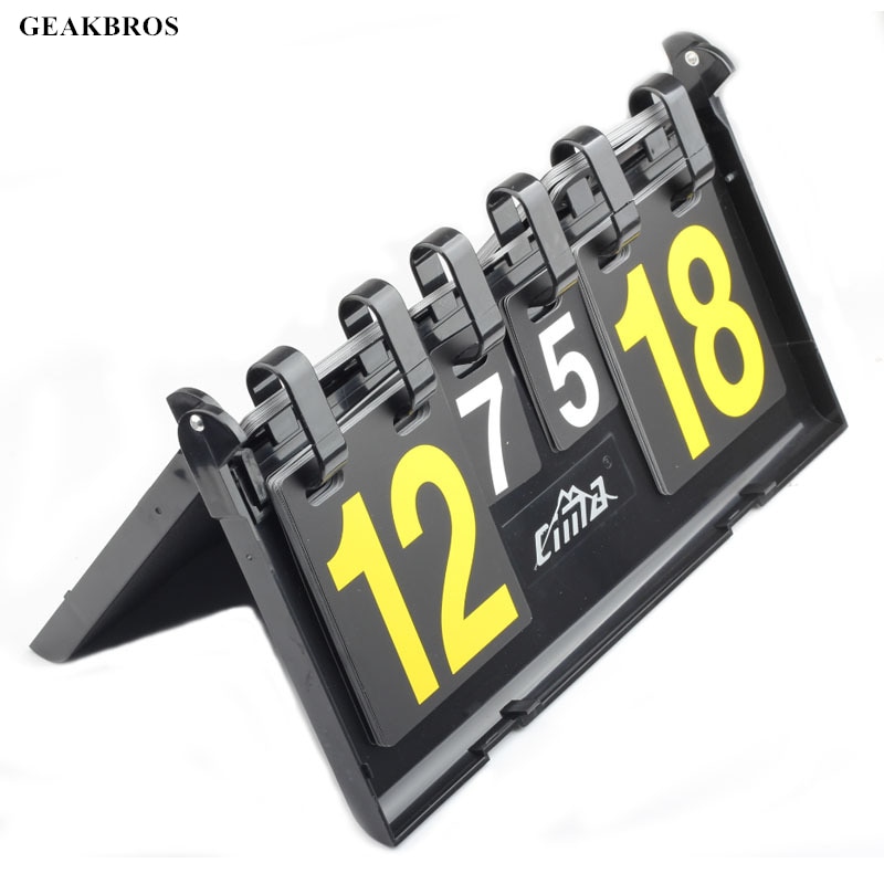 Bærbar basketball resultattavle måltavle fotball volleyball håndball bordtennis 4- sifret sportsresultattavle utstyr utstyr