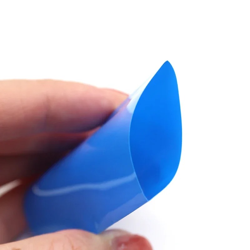 100 Stück flache PVC-Schrumpfschläuche, Batteriefolie für 18650 Lithium-Batterie, Schrumpfschlauch, sortiertes Bausatz, selbstklebender Isolator