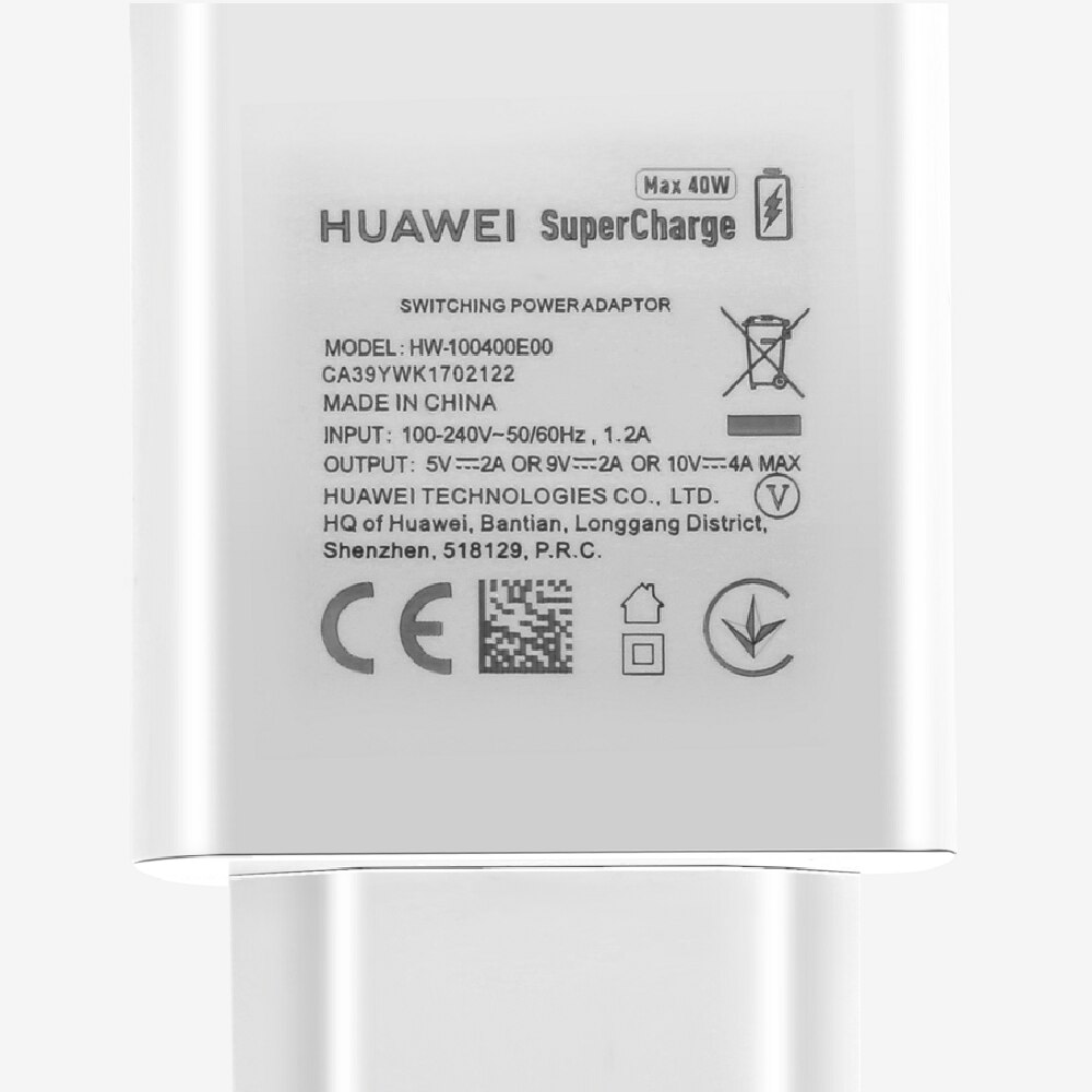 Original Huawei p40 pro Supercharge USB Fast Charger 10V 4A 40W Adapter 5A TypeC Cable for Magic 2 mate 20 30 pro P20 P30 pro