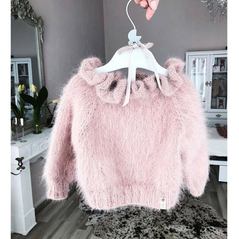 Emmababy Kleinkind Art Jungen Mädchen Spitzen Langarm Einfarbig Weiche Warme zur Seite fahren zur Seite fahren Kleidung Herbst Winter