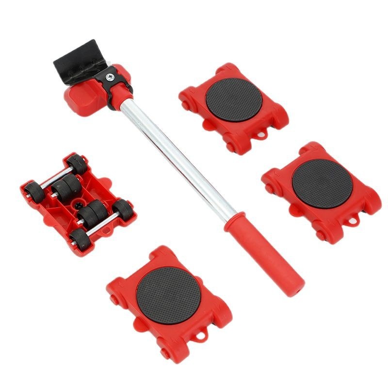 moving tool universal wheel moving artifact roller moving tool refrigerator moving bed heavy object moving 5-piece set