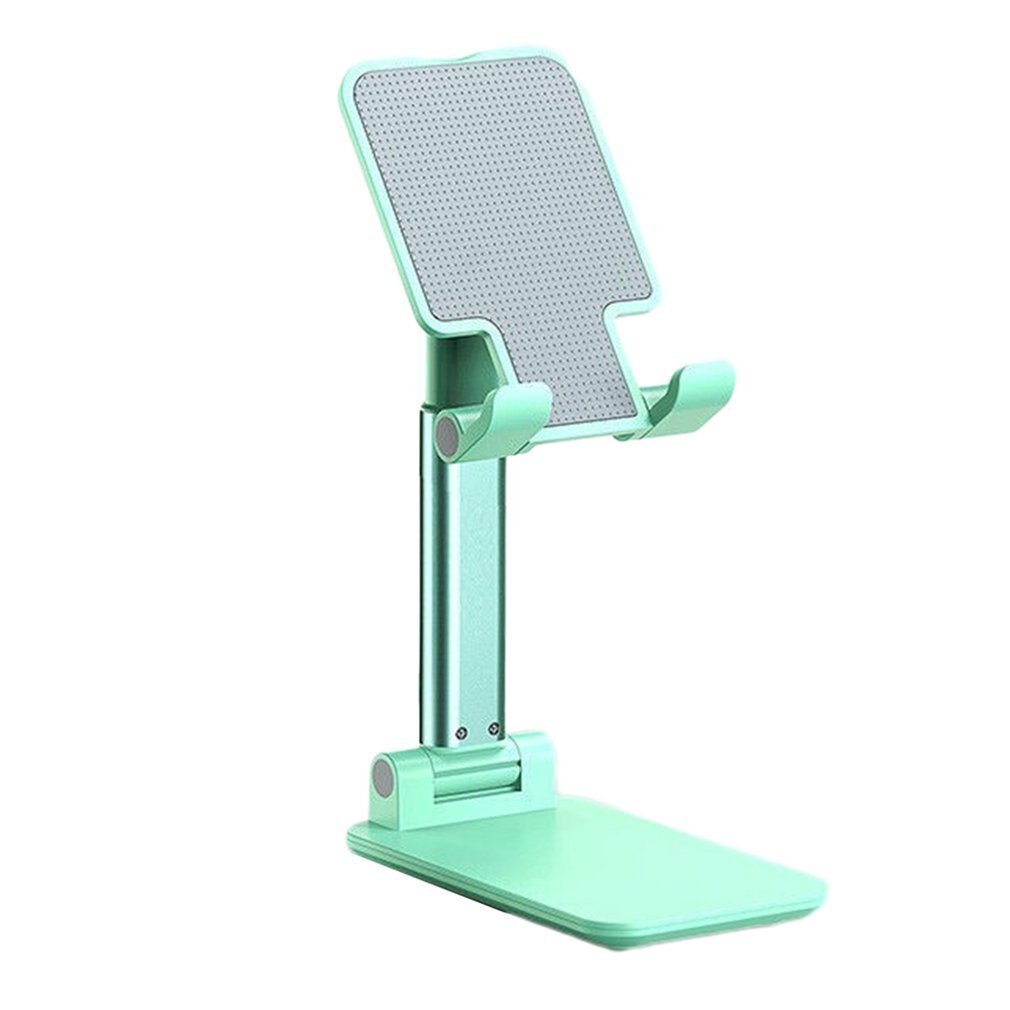 Universal Desktop Mobile Phone Holder Stand for IPhone IPad Adjustable Tablet Foldable Table Cell Phone Desk Stand Holder: green