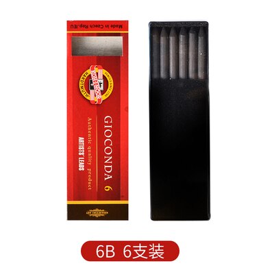 KOH-I-NOOR Tekenkriet Grafietlood 5,6 Mm - Set Van 6 Stuks