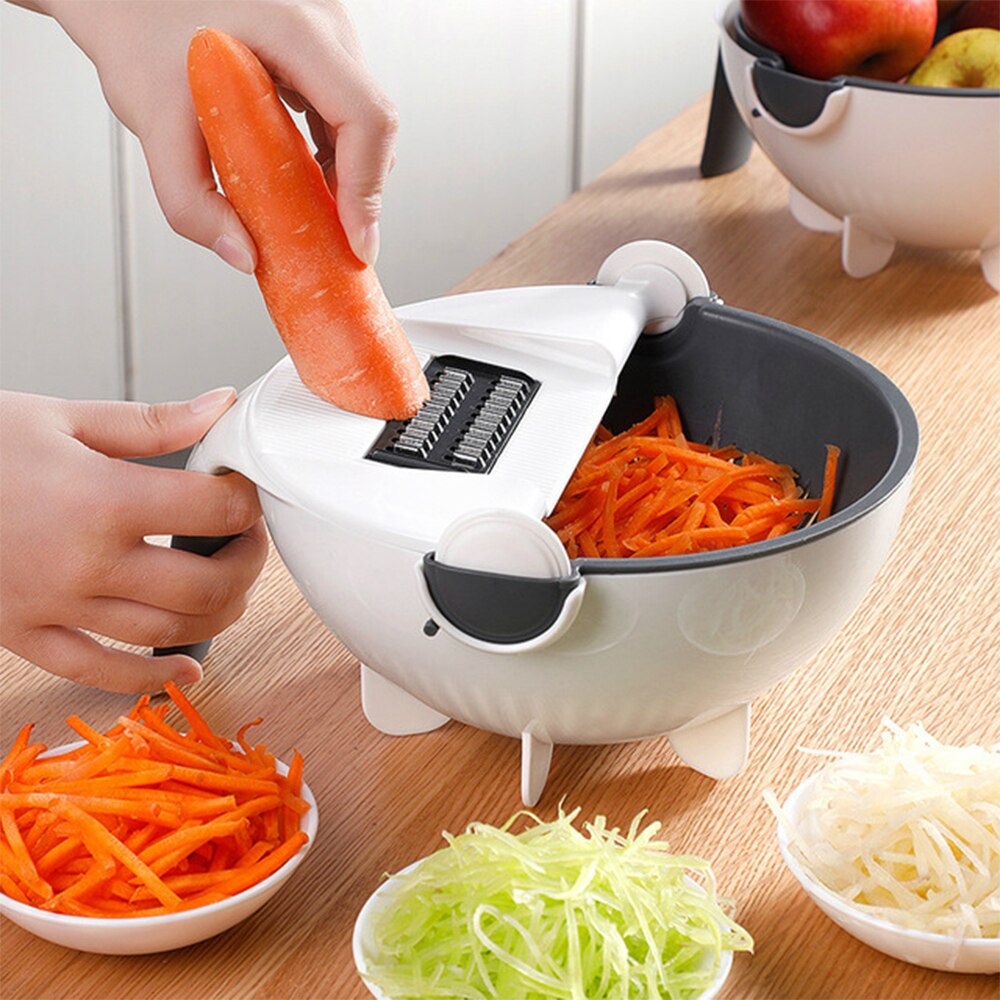 Mandoline Schneidemaschine Gemüse Cutter Kartoffel Schäler Karotte Zwiebel Reibe mit Sieb Effiziente Küche Zubehör Zubehör Werkzeug