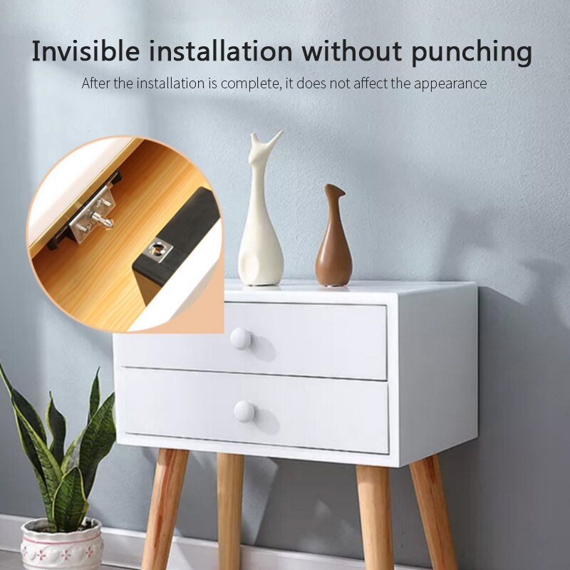 Smart Drawer Lock Intelligent Cabinet Locker Lock ID Card/TT Lock APP Unlock ElectronicHidden Furniture Wooden Door Smart Lock