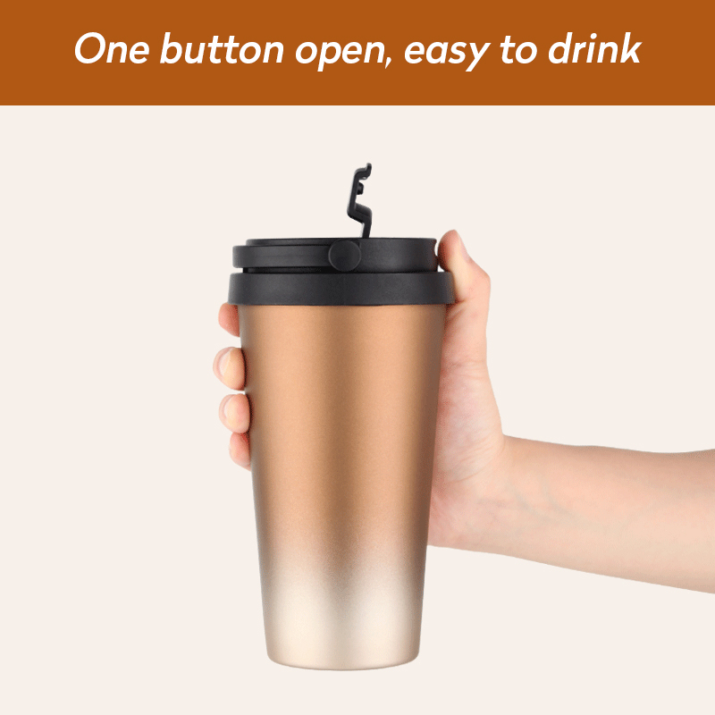 12 Colors 500ml Coffee Thermos Cup Stainless Steel Thermos Mug Vacuum Flask Coffee Cups Travel Mug Hydro Flask Water Bottle