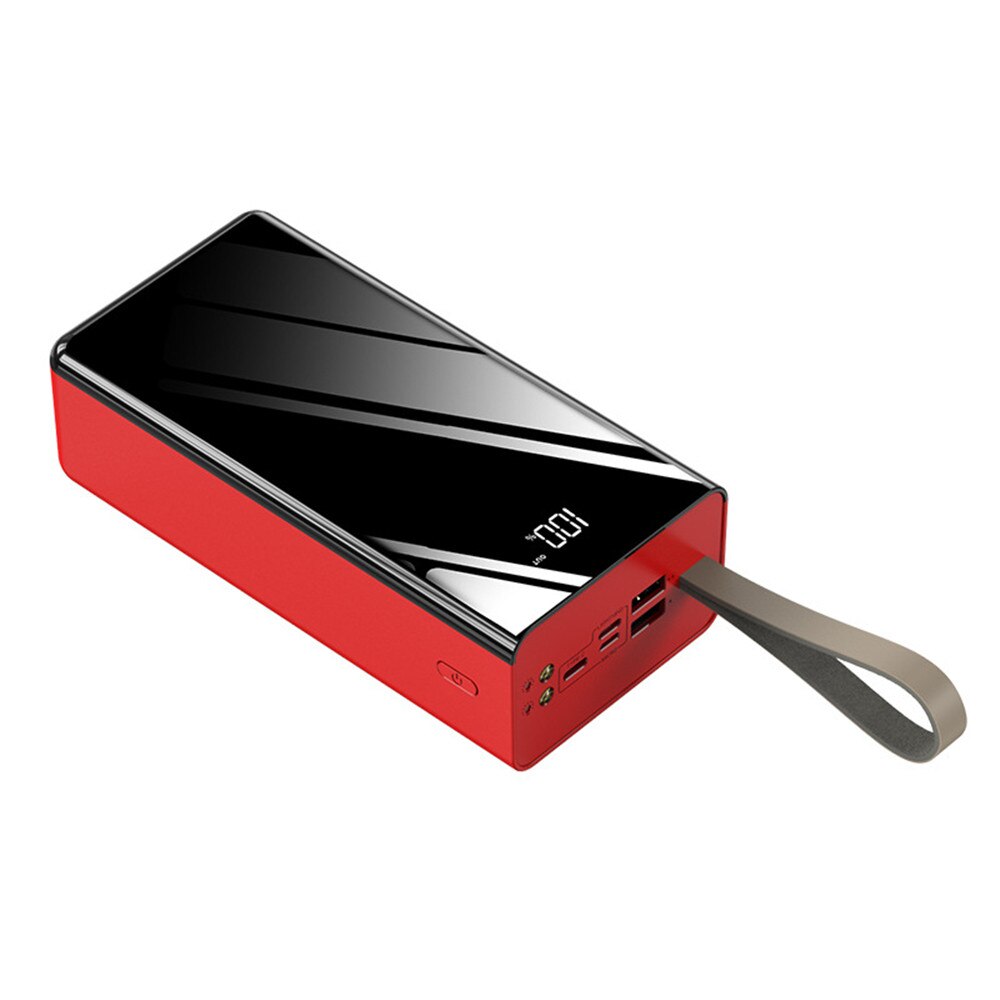Fuente de alimentación móvil portátil, cargador rápido, baterías de repuesto, 50000 mah, samsung, serie iphone: Rojo