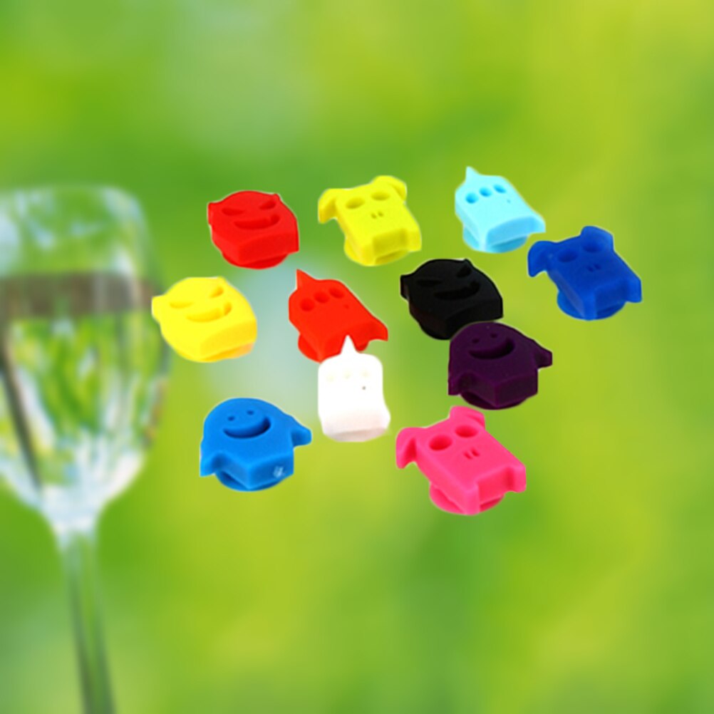 Verre Harry Potter Marqueurs De Verre à Vin En Silicone 12 Pièces - 3D Animaux Fête Recognition Marqueurs Vin 3D