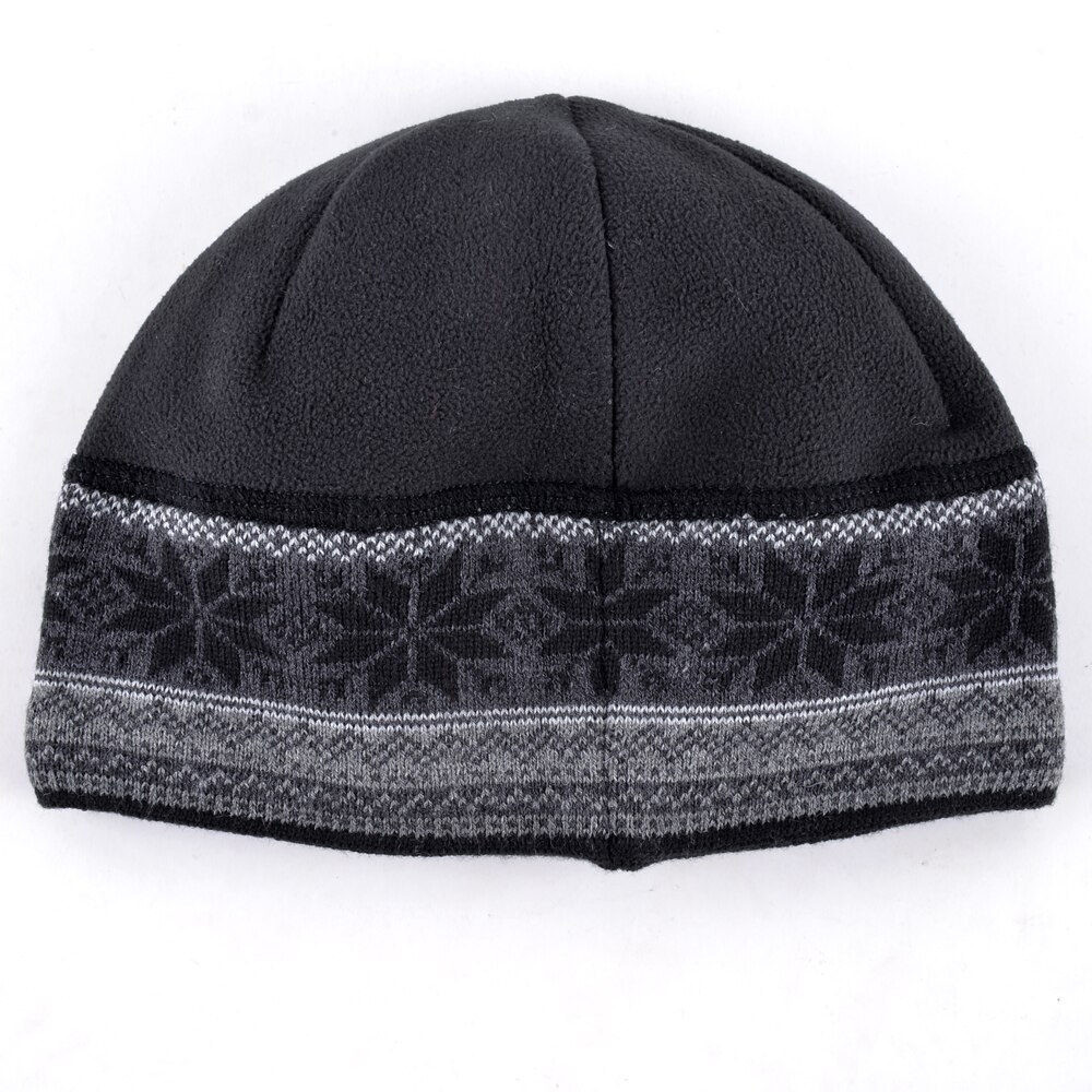 Herre skullies skating tykkere snøfnugg lue lue strikkede gutte luer panser luer vinter plysj lue luer for menn