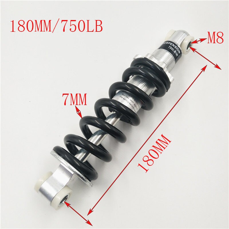 Hinten Suspension Schock 100 125 150 160 170 180 190 210MM für 47cc 49CC Super Minimoto ATV Quad elektrische roller Pocket Bike: 180MM (750LB)