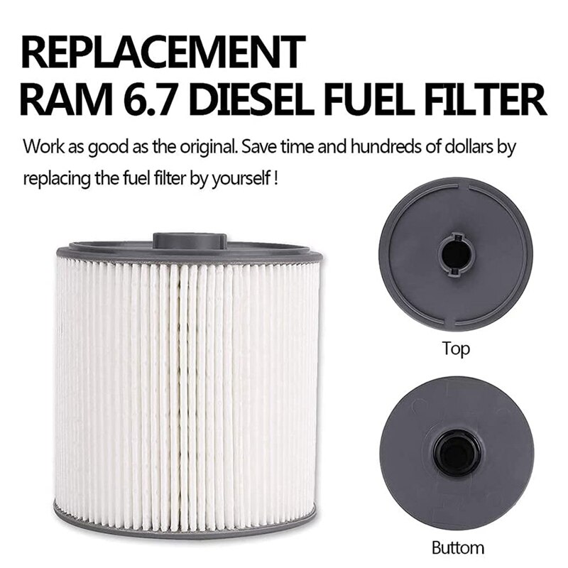 Mopar OEM Diesel Fuel & Oil Filter Kit For 2019-2021 Ram 2500-5500 6.7L – Easy Bolt-On Replacement