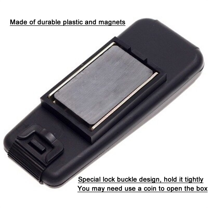 Portable Magnetic Key Case Plastic Rust-free Construction Hidden Magnet Safe Box Key Storage Box