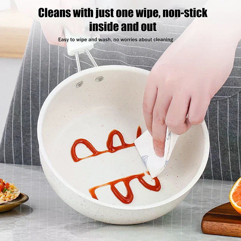 Jævn varme mini stegepande hurtig opvarmning turmalinbelægning omeletpande multifunktionel fortykket nonstick pande 1pc