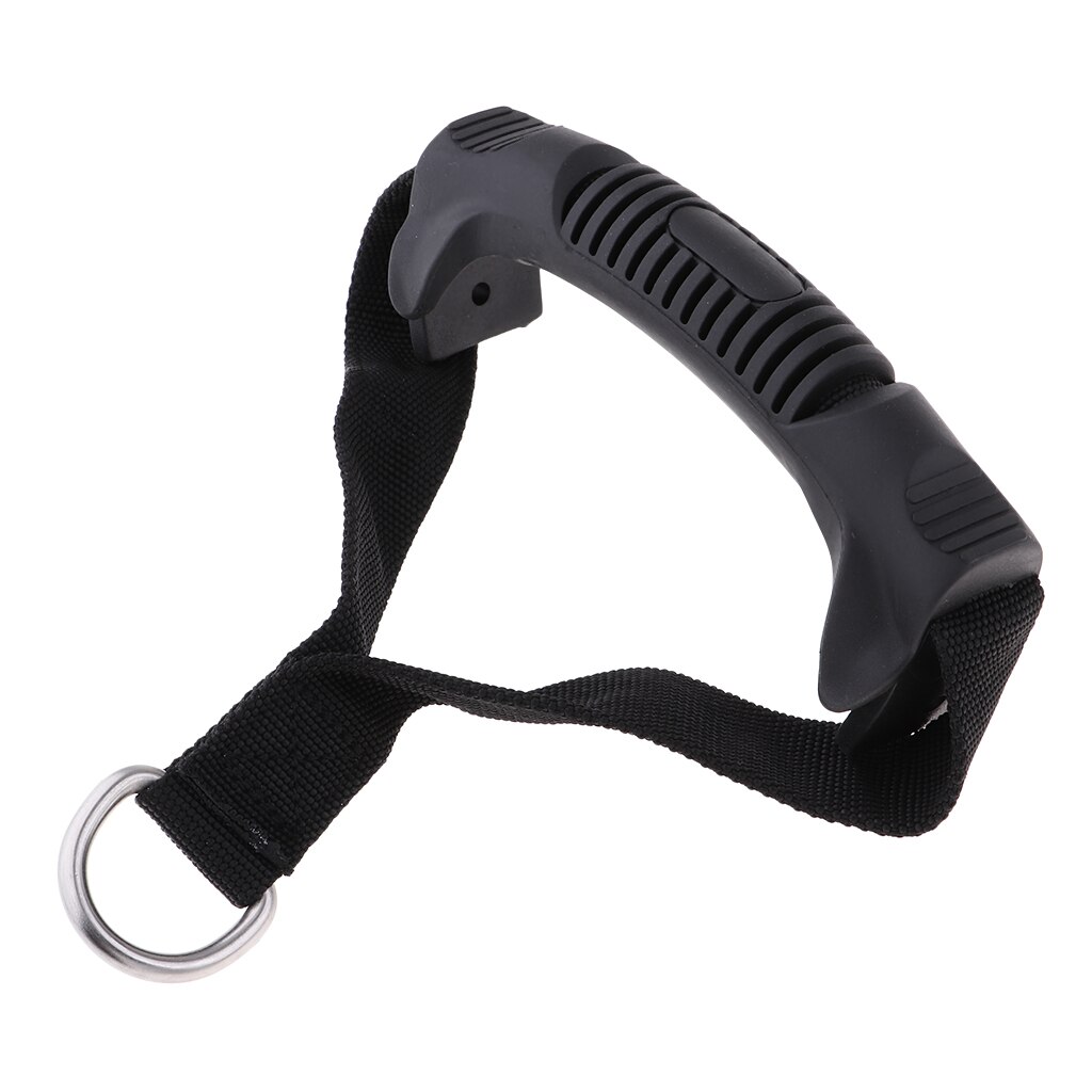 14cm holdbare fitness pull reb greb pvc gym modstandsbånd håndtag stærke pvc webbing d-ringe