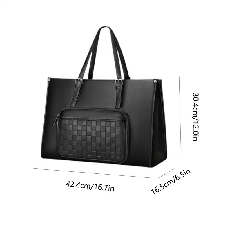 Bolsa tote com compartimento para almoço, bolsa para laptop com compartimento para lancheira, suporte para computador, frutas, bebidas, lanches, recipiente