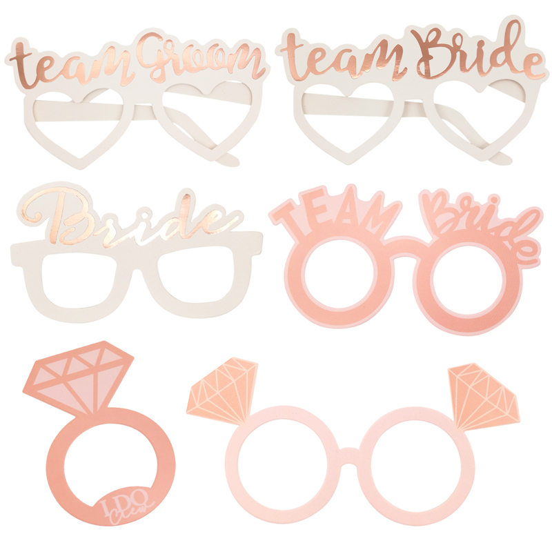 1 sac équipe mariée pour être papier Photo stand accessoires masque Photobooth Bachelorette poule fête nuptiale douche mariage décoration fournitures