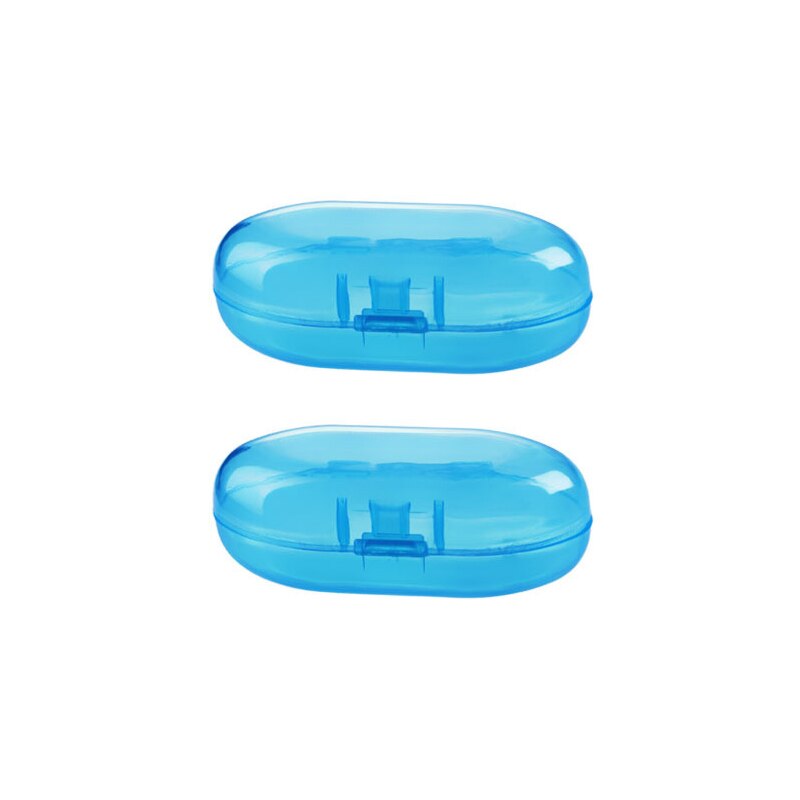 Baby Vinger Tandenborstel Siliconen Tandenborstel Rubber Schoonmaken Baby Borstel Kinderen Tanden Reinigen Zachte Siliconen 0-1-2-3-Jaar-Oude: 2 pack  Blue