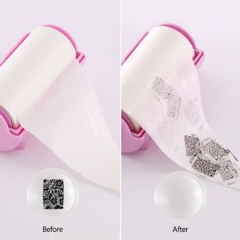1 rouleau supprimer tampon vernis à ongles papier buvard rose noir feuilles absorbant l'huile manucure outils de nettoyage Nail Art outil de soin