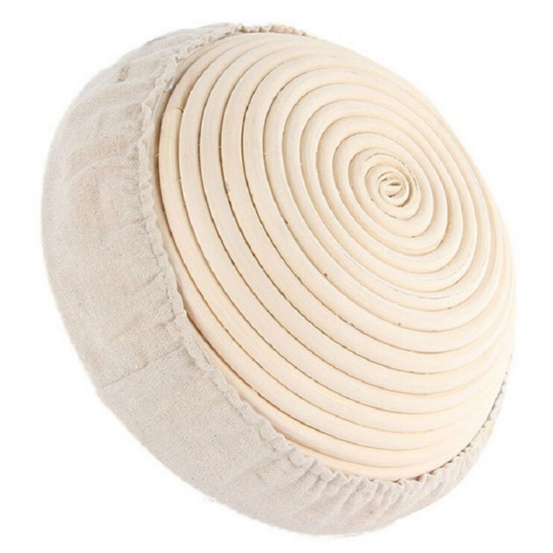 1 ensemble de panier à pain Banneton de 9 pouces avec doublure amovible et grattoir pour boulanger