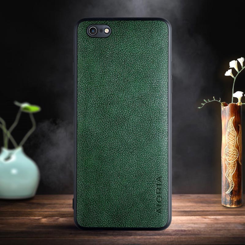 Case Voor Iphone 6 6S Plus Case Met Retro Business Pu Leer , Tpu + Pu 2in1 Materiaal: for iphone 6S Plus / Green