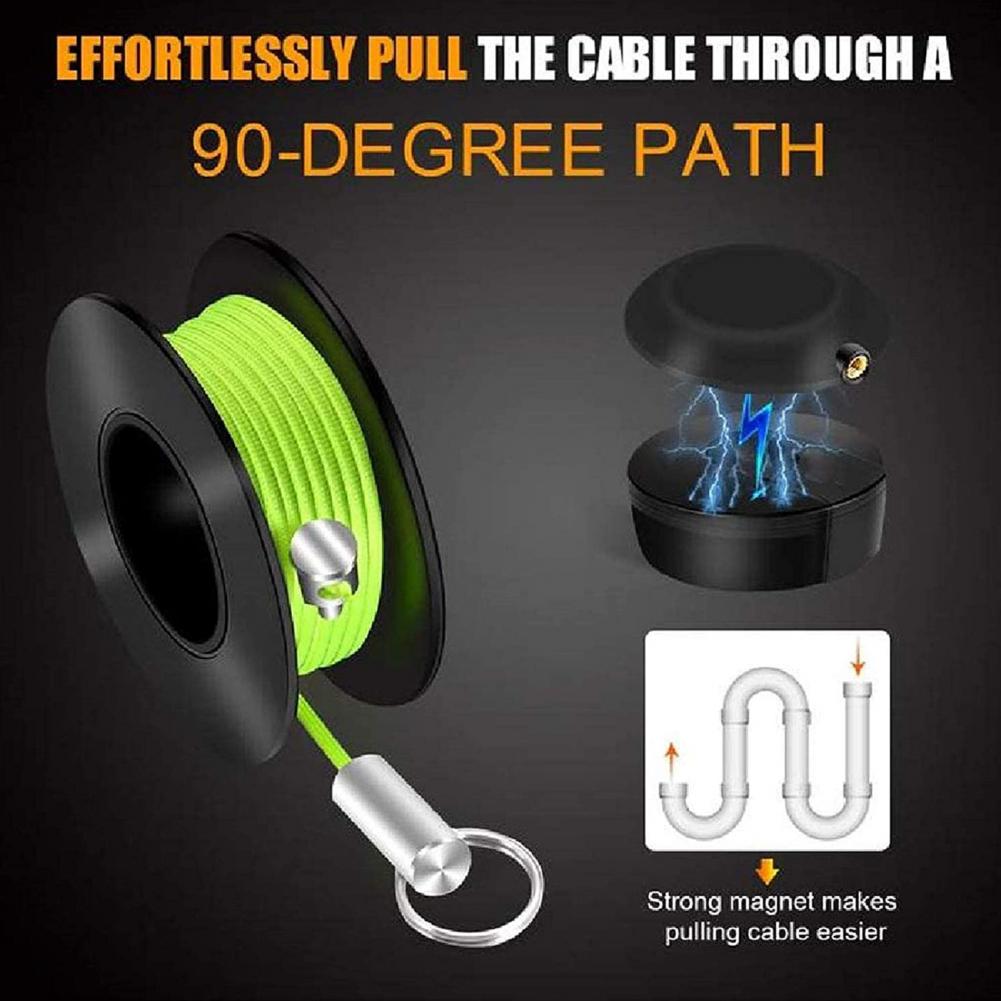 Cable Puller Practical Multifunctional Plastic Magnetic Snap Wire Guider Wire Cable Ducting Rodder Pulling Wire Cable Puller