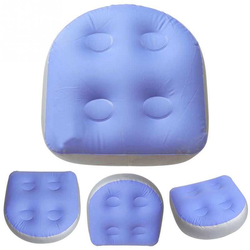 Almohadilla trasera multifuncional, cojín de Spa, alfombrilla de masaje, asiento elevador inflable blando, respaldo suave relajante, apoyo para adultos, niños, baño Pil