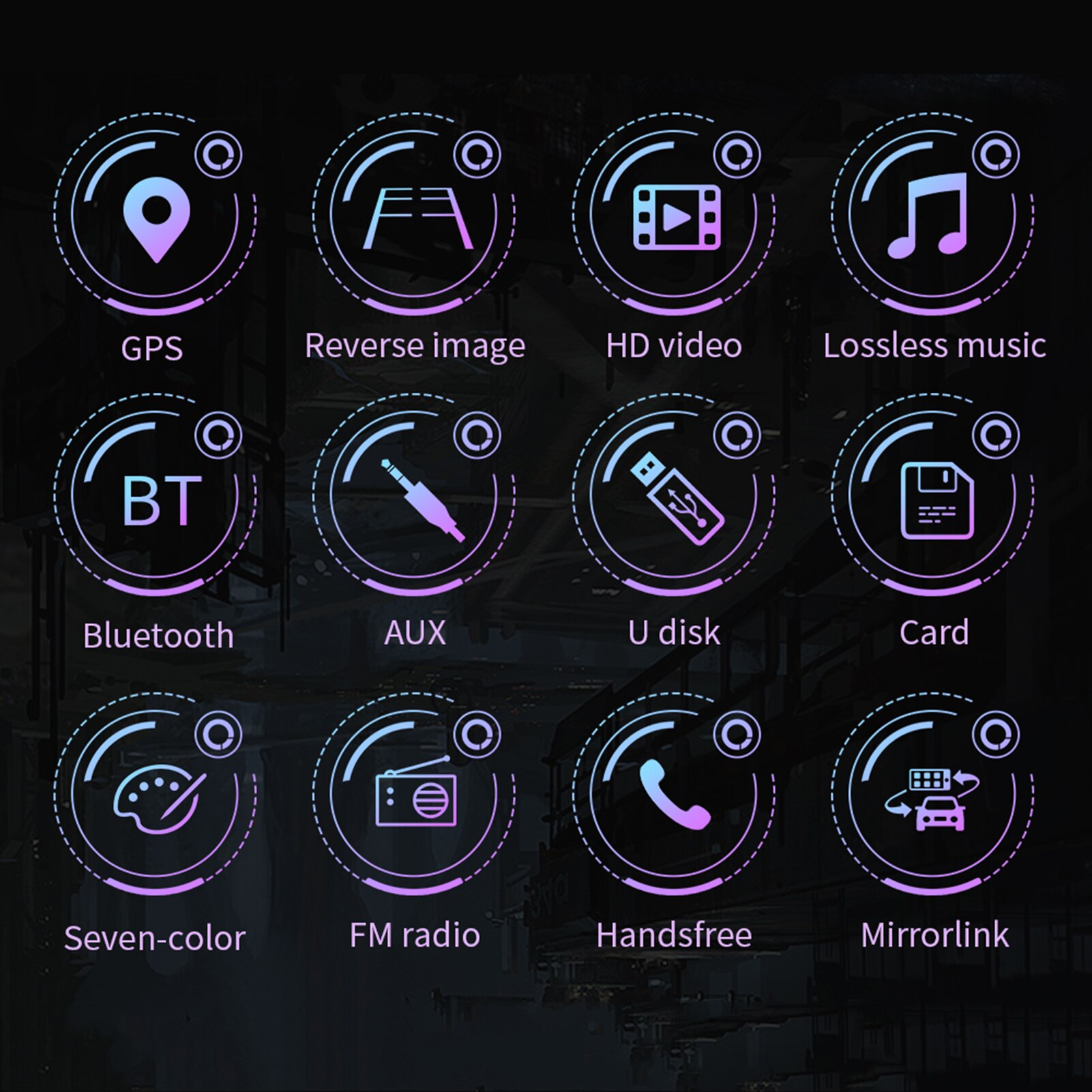 7 Inch Auto Gps Navigatie Touch Screen Radio Audio Stereo Bluetooth MP5 Speler