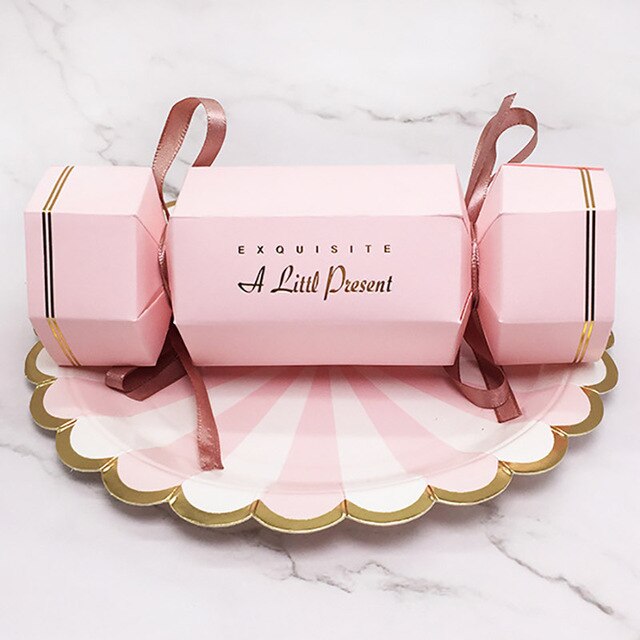 20/40PCS Candy Box Party Chocolate Boxes Packaging Cartons Sweets Wedding Birthday Favors Suppies Decorative: 20PCS / Pink