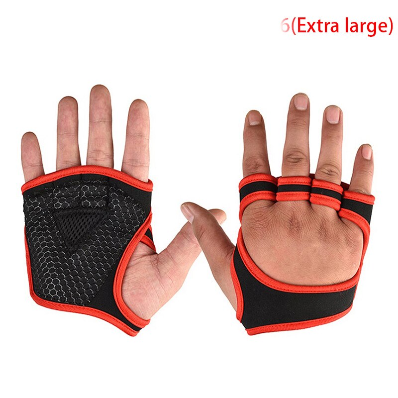 1 paar gewichthefhandschoenen voor dames heren fitness sport bodybuilding gymnastiek handgrepen gym handpalmbeschermer handschoenen: Pgod 0018-n6