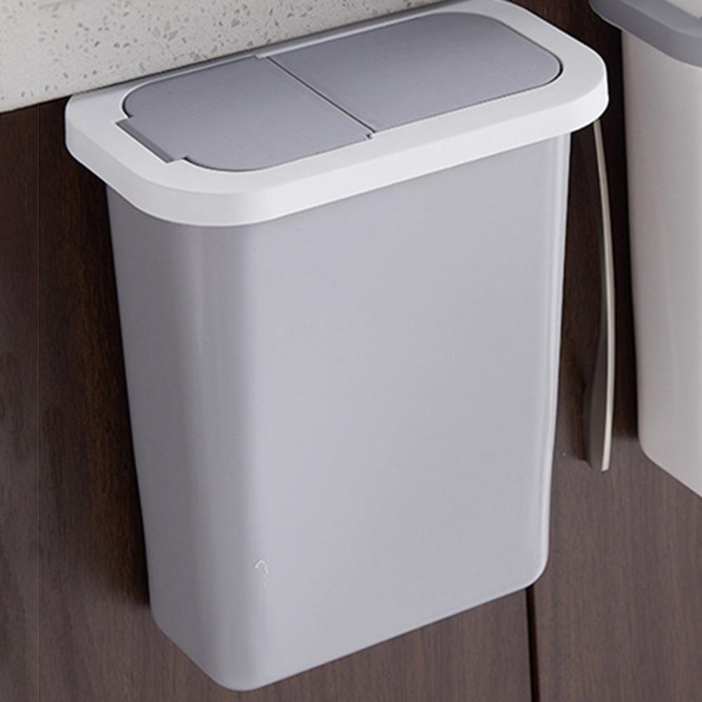 Hangende prullenbak kleine keukenafvalbak afvalbak sorteren afvalbak met deksel voor keukenkastdeur voor badkamertoilet