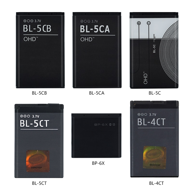 Ohd Originele Hoge Capaciteit Batterij BL-4C BL-5C BL-5CB BL-5CA BL-4CT BL-5CT BP-6X Voor Nokia Bl 5C 5CB 5CA 5CT 4CT bp 6X Batterijen