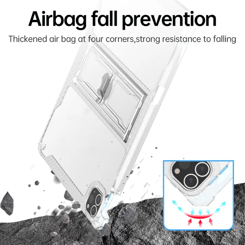 For IPad Case Pro 11 10th Generation 10.9 Air 5 4 10.2 7/9th Mini 6 10.5 9.7 5th 6th 12 9 Transparent Cover Funda
