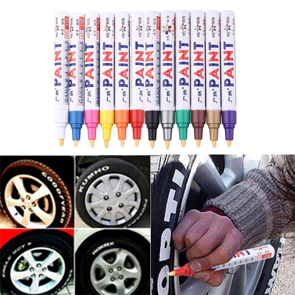 12 st/set outplånlig ritmarkör bokmärke zebra mildliner penna kawaii gel penna highlighter paint oil däck pennor dubbelhuvud
