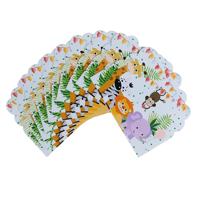 10pcs theme invitations cards kids birthday wedding party invitations