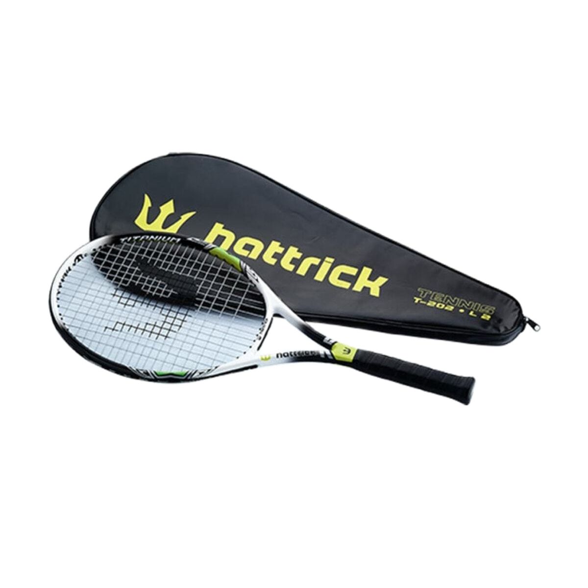 Tennisracket L2 Grip Wit-Groen Training En Start Niveau Geavanceerde Voor Jong Volwassenen Buitensporten Apparatuur