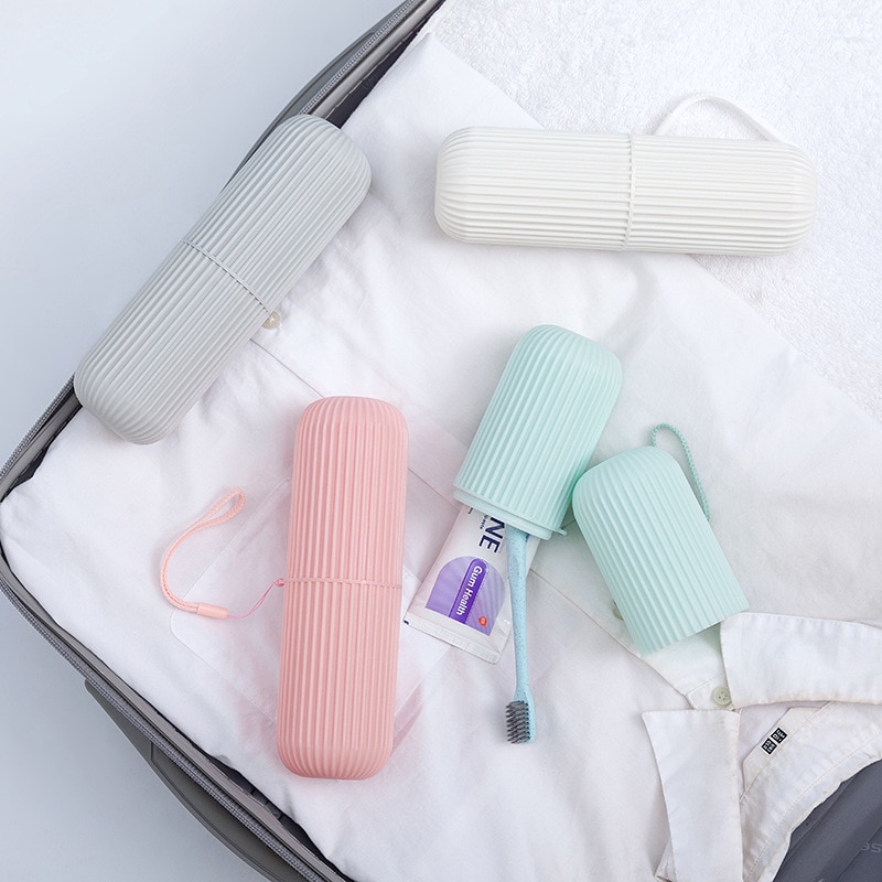 1Pc Toothbrush Storage Box Portable Toothbrush Holder Cover Toothpaste Case For Home School Travel Container