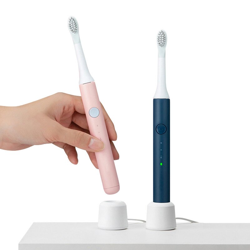 Pingjing-cepillo de dientes eléctrico para blanqueamiento dental, cepillo de dientes ultrasónico, automático, recargable, resistente al agua