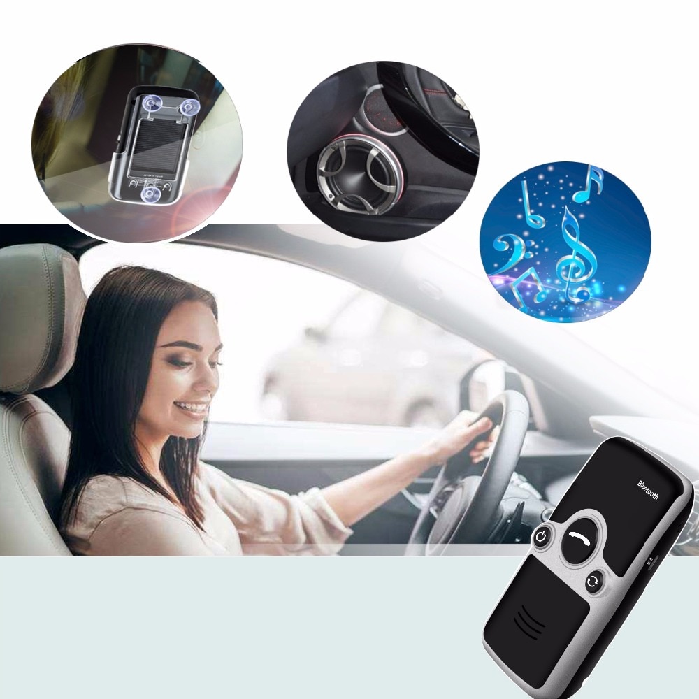 Siparnuo zonne-energie aux bluetooth autokit zonneklep handsfree speakerphone met usb bluetooth handsfree carkit