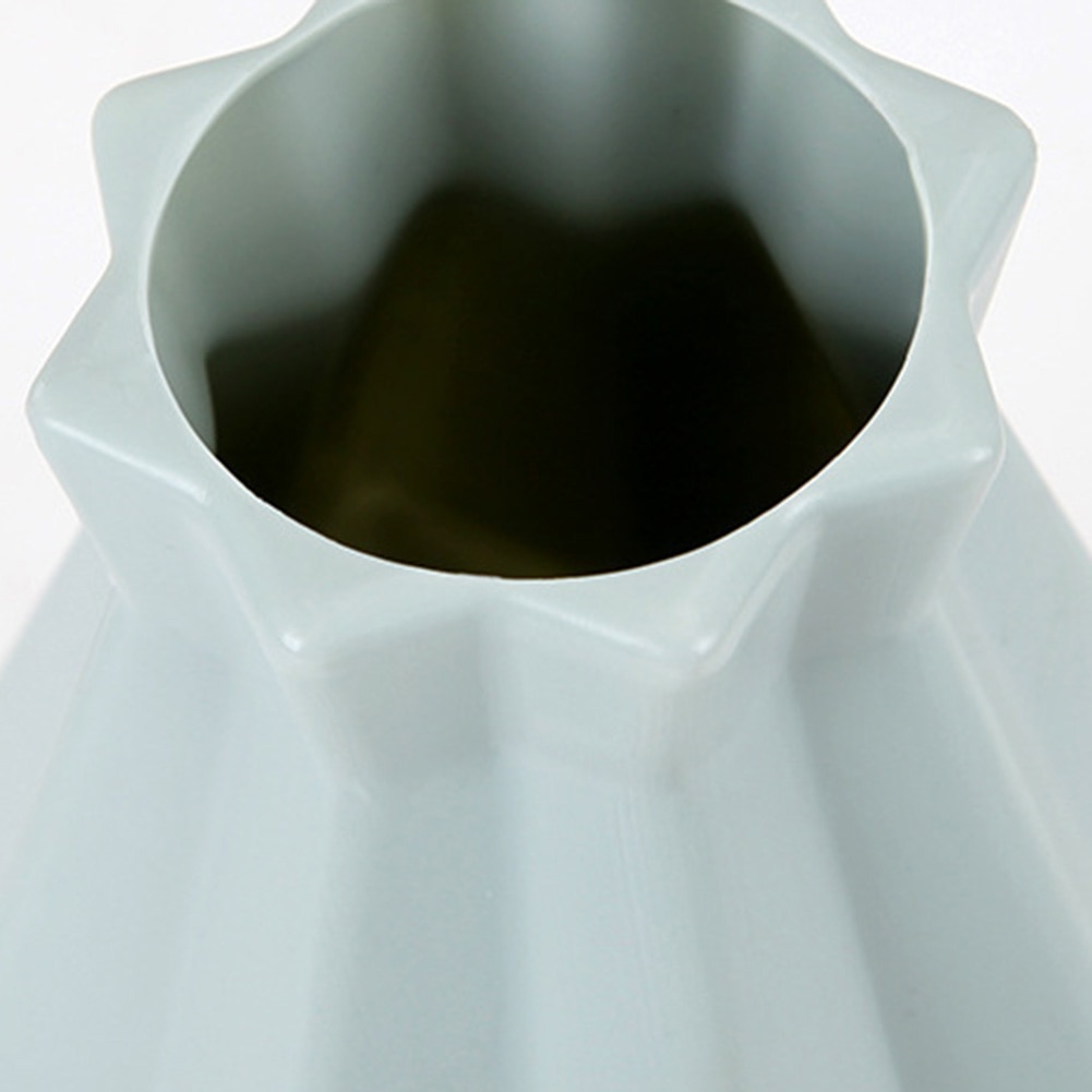Kunststoff Vase zerschmettern-nachweisen Blumentopf Vase Moderne Studie Flur Hochzeit Dekor Blumentopf Einfache Einzigartige Vase für dekorieren