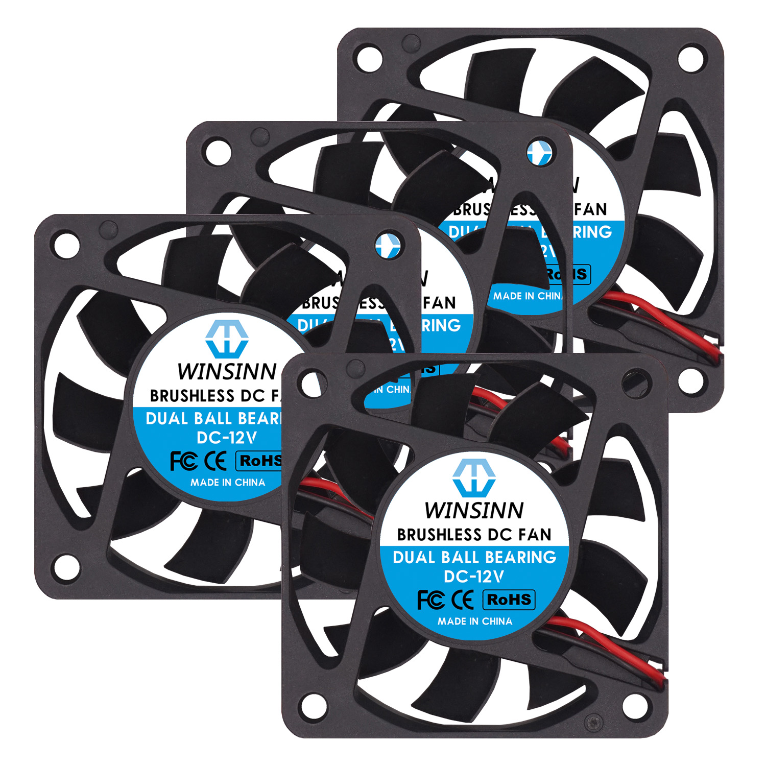 WINSINN 6015 60mm Fan DC 5V 12V 24V Sleeve / Dual ... – Vicedeal