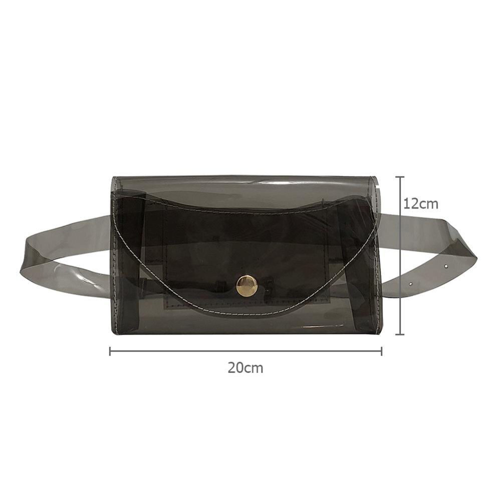 Riñonera nueva rosa para chica, bolso de viaje para playa, bandolera transparente
