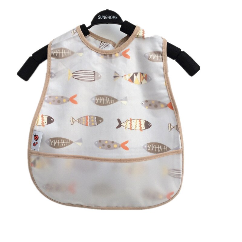 Verstelbare Baby Slabbetjes Eva Waterdichte Lunch Feeding Slabbetjes Baby Cartoon Voeden Doek Kinderen Baby Schort Babador Bandana: Fish