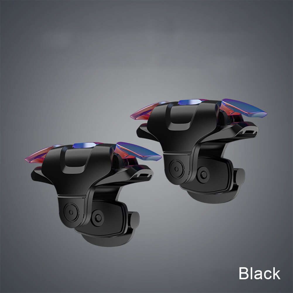 téléphone Mobile de jeu déclencheur bouton de tir poignée jeu de tir Joysticks manette de jeu pour PUBG tir touche de visée L1R1 contrôleur: Black