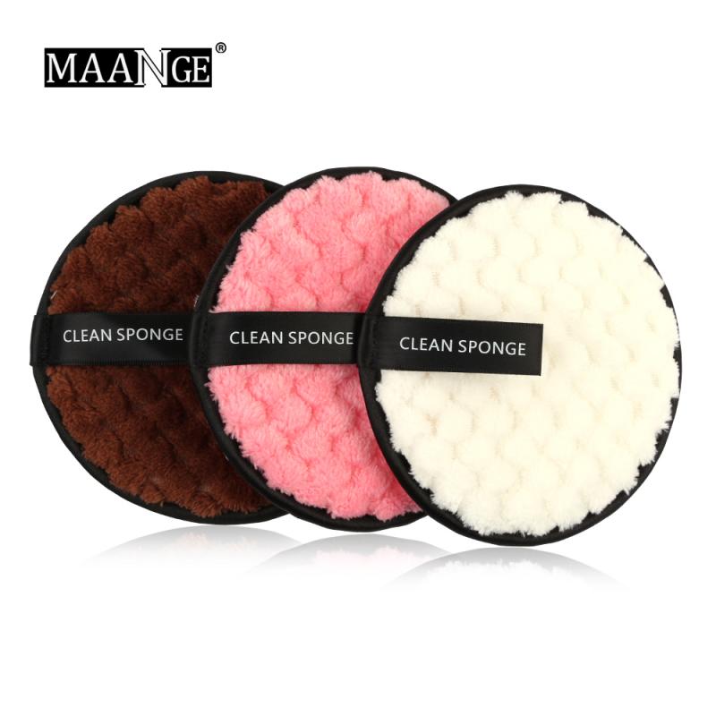 Réutilisable cosmétique bouffée fond de teint poudre bouffée maquillage enlèvement éponge lavage nettoyage coton tampon Facial nettoyant serviettes