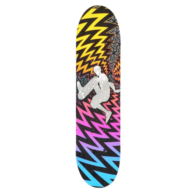 Planche à Roulettes Tagtight Double Concave Vierge 8 Couches Érable - Skateboard 8 Pouces Blanc Naturel Pour Figures Et Street